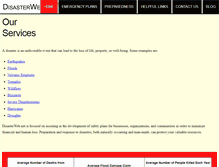 Tablet Screenshot of disasterweb.net